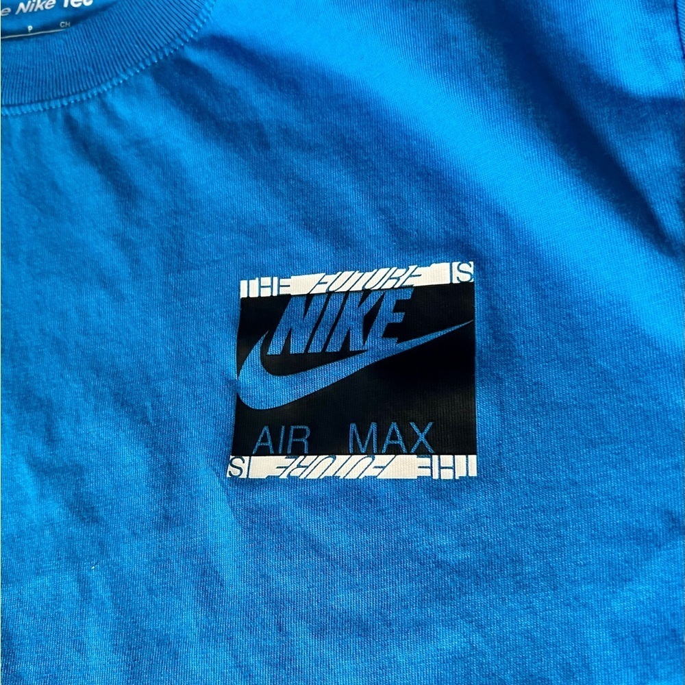 Nike Air Max “The Future is Air” Graphic Tee Blue Small EUC - Picture 4 of 5